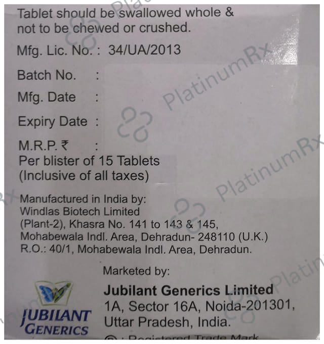 Jubiglim Trio 2 2/500/15mg Tablet PR 15s