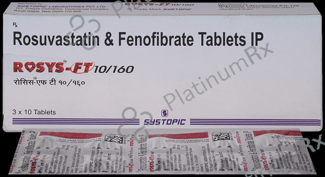 Rosys FT 10/160mg Tablet 10s