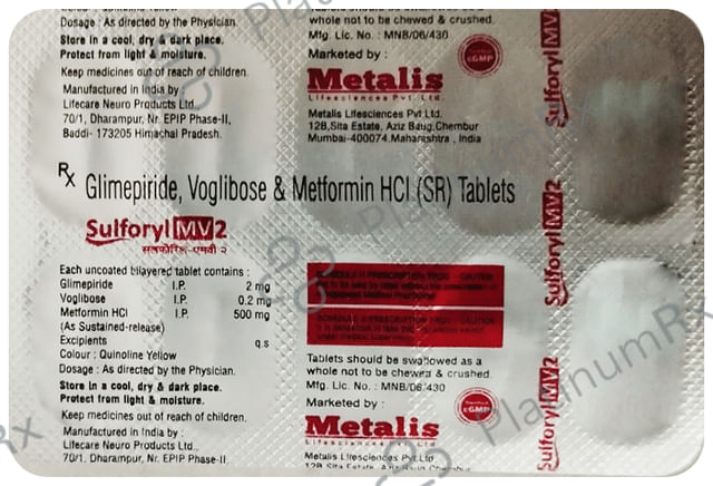 Sulforyl MV2 Tablet SR