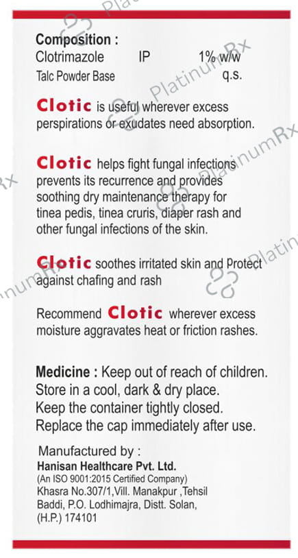 Clotic 1% Dusting Powder