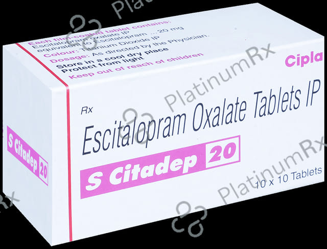S Citadep 20mg Tablet 10s