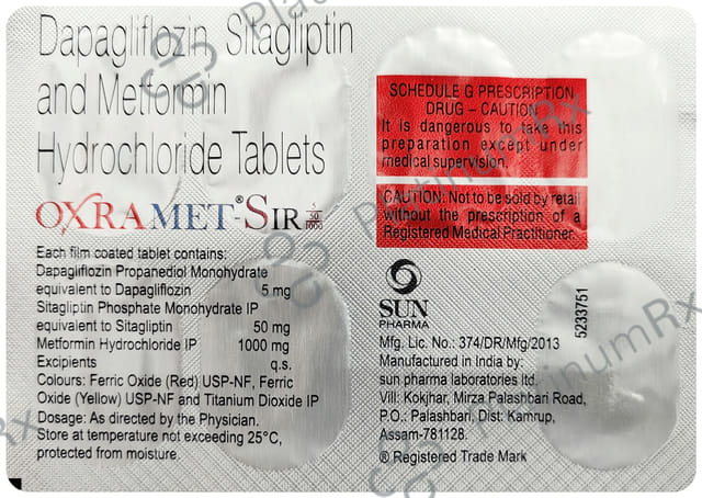 Oxramet S 5/1000/50mg Tablet IR 7s