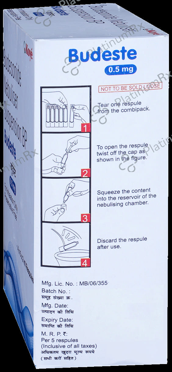 Budeste 0.5mg Respules 5X2ml