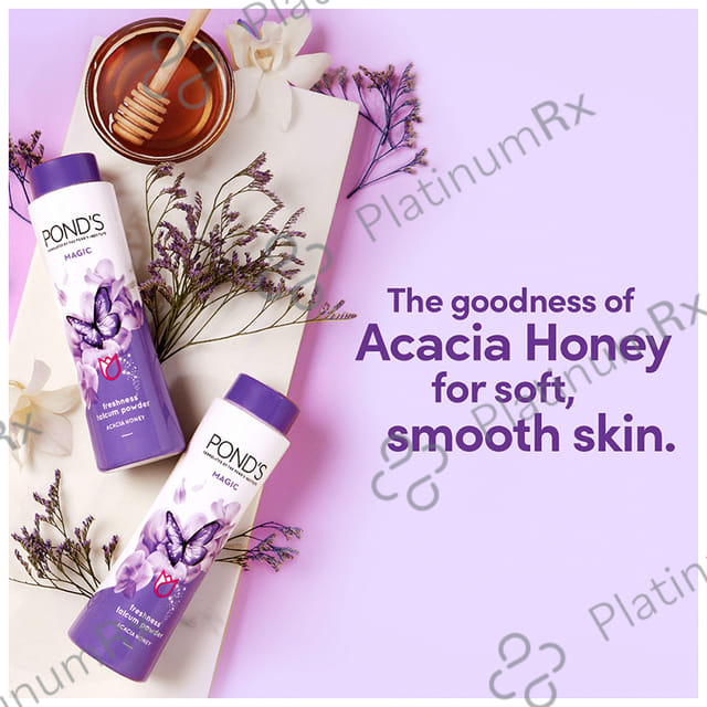 Pond's Magic Freshness Talc Powder Magic Acacia Honey