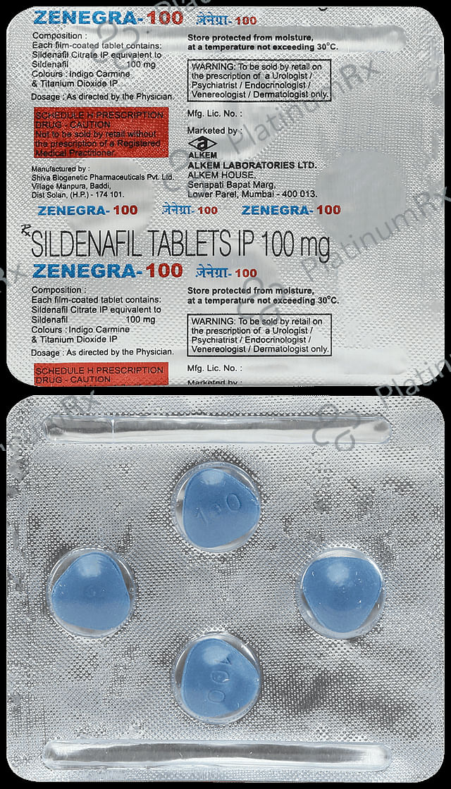 Zenegra 100mg Tablet 4s