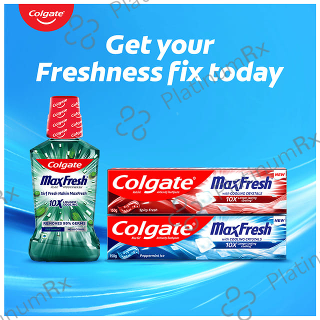 Colgate Fresh Mint MaxFresh Plax Antibacterial Mouth Wash 500 ml