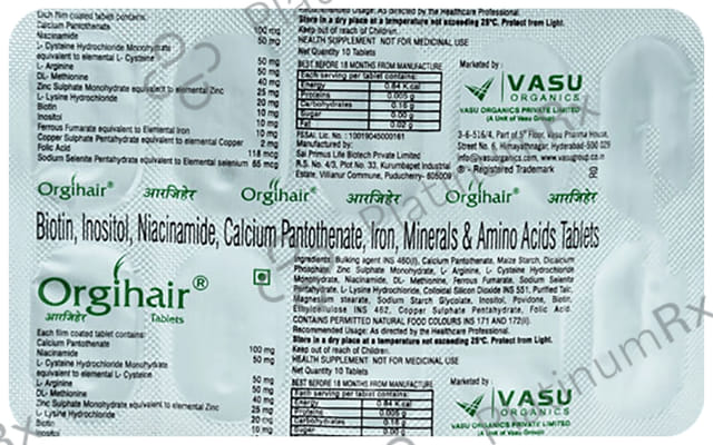 Orgihair Tablet 10s