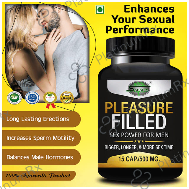 Sabates Pleasure Filled For Male Performance Capsule 15 capsules
