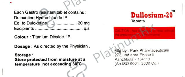 Dullosium 20 Tablet