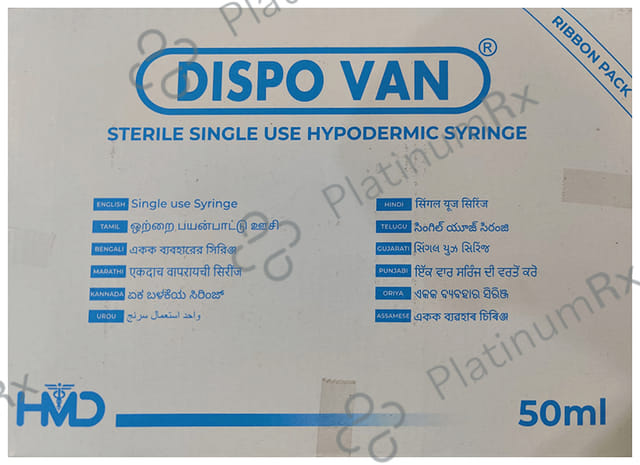 Dispovan 50ml Syringe 10 syringes