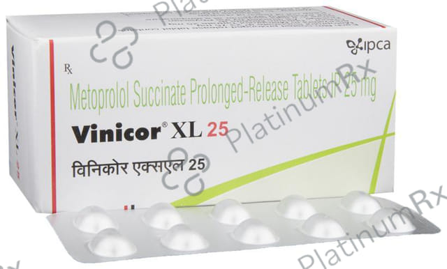 Vinicor XL PR 25mg Tablet 10s