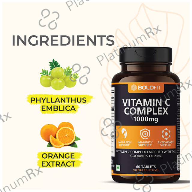 Boldfit Vitamin C Complex 1000mg Tablet 60s