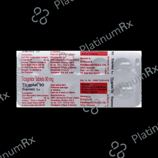 Ticaplat 90mg Tablet 10s