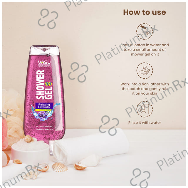 Vasu 3in1 Shower Body Wash Relaxing Lavender