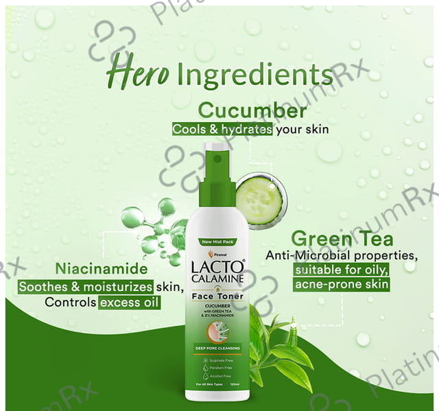 Lacto Calamine Deep Pore Cleansing Face Toner (120ml Each) 1 Bottle