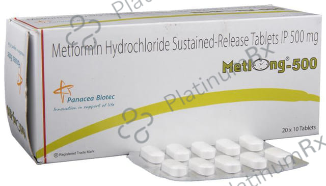 Metlong 500mg Tablet SR 10s