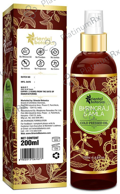 Oriental Botanics Bhringraj & Amla Cold Pressed Oil