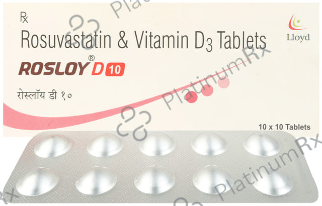 Rosloy D 10/1000IU Tablet 10s