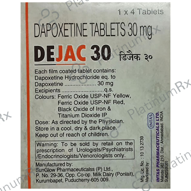 Dejac 30mg Tablet 4s