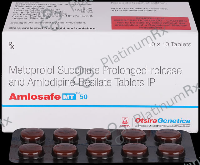 Amlosafe MT 50 5/47.5mg Tablet PR 10s