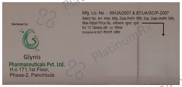 Glyrova CV 10/75mg Tablet 10s