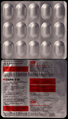 M Dapa M 5mg/500mg Tablet