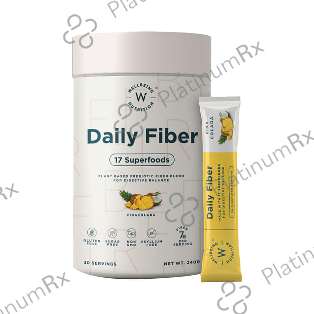 Wellbeing Nutrition Daily Fiber Sachet (7gm Each) Pina Colada