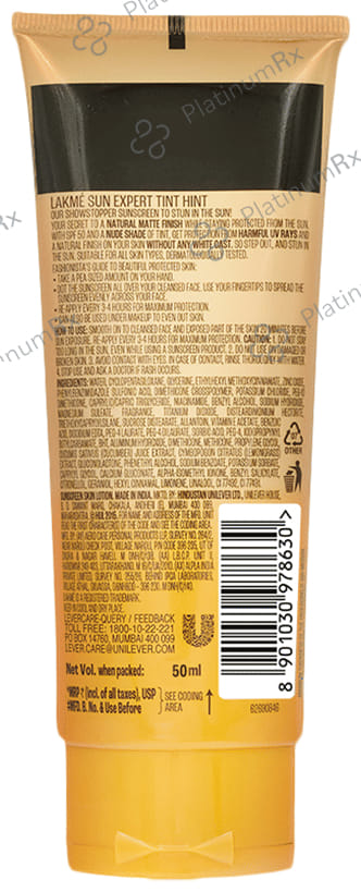 Lakme Sun Expert Ultramatte SPF 50 PA+++ Lotion 50ml