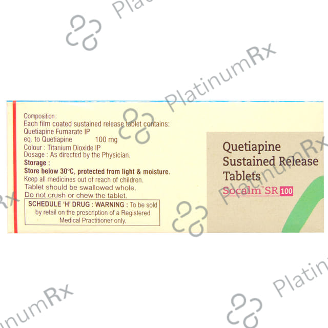 Socalm 100mg Tablet SR