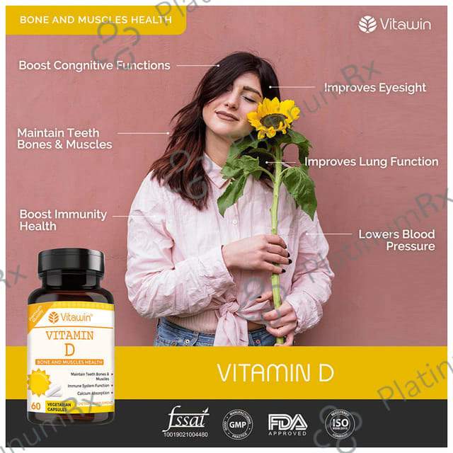 Vitawin Vitamin D Vegetarian Capsule
