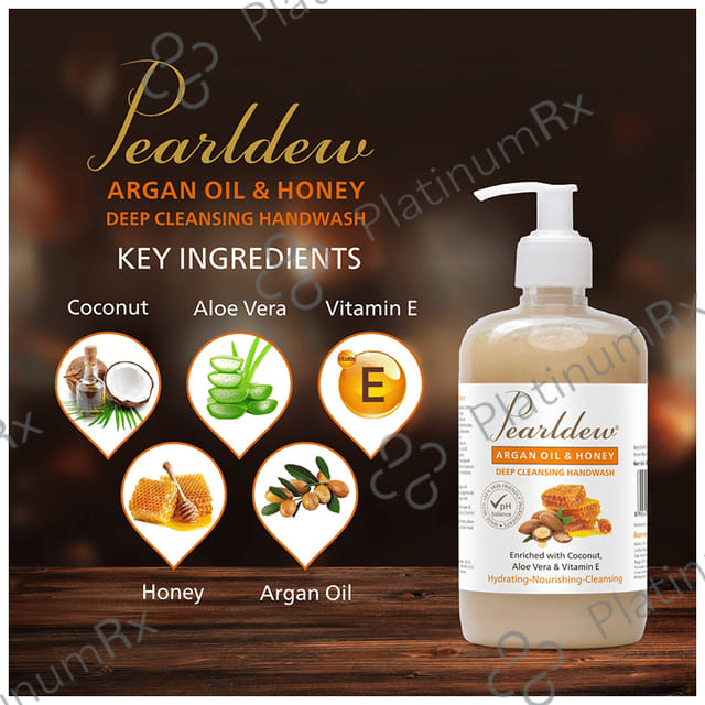 Pearldew Argan Oil & Honey Deep Cleansing Handwash (500ml Each) 1 Bottle