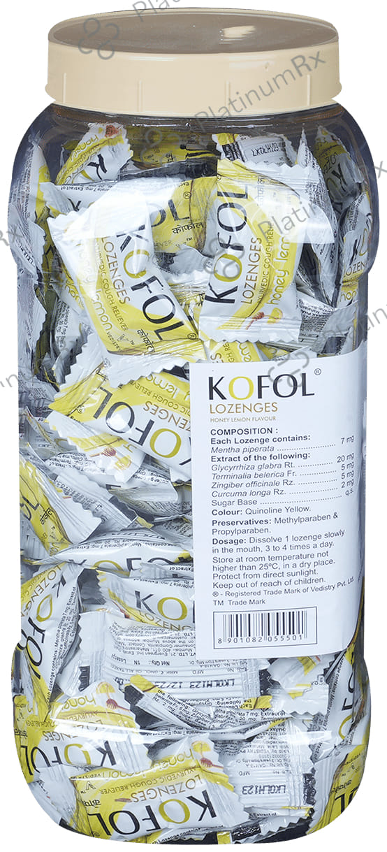 Kofol Lozenges for Sore Throat Honey lemon