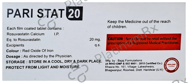 Pari Stat 20mg Tablet 10s