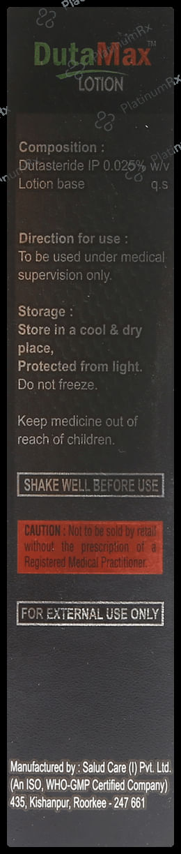 Dutamax 0.025% Lotion 60ml