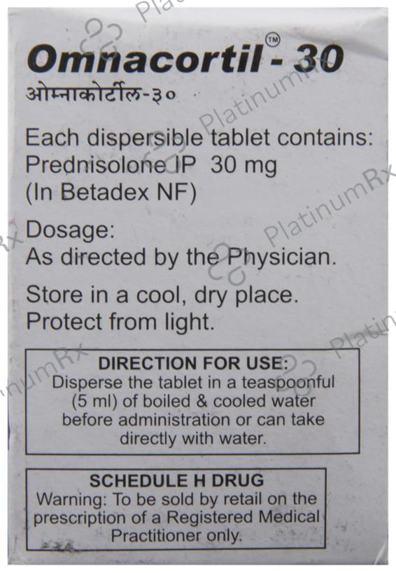 Omnacortil 30mg Tablet DT 10s