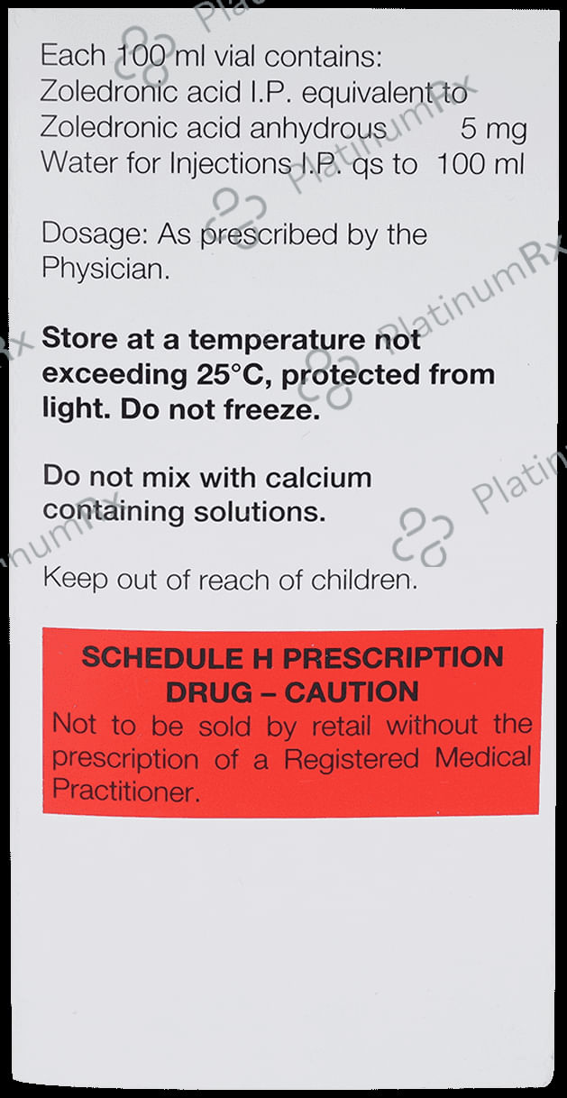 Zolephos 5mg Infusion 100ml