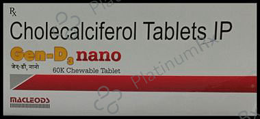 Gen D3 Nano 60K Chewable Tablet 8s