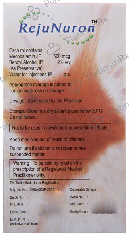 Rejunuron 500mcg Injection 1ml