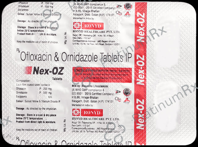 Nex Oz 200/500mg Tablet 10s