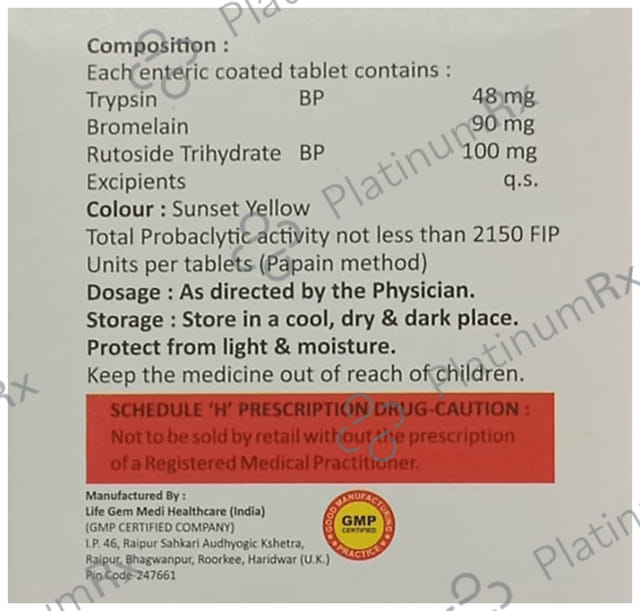 Curenz 90mg/48mg/100mg Tablet