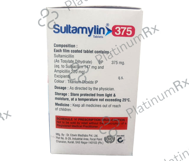 Sultamylin 375mg Tablet 10s