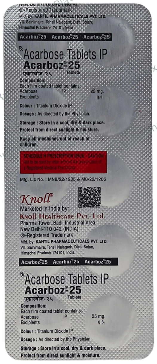 Acarboz 25mg Tablet 10s