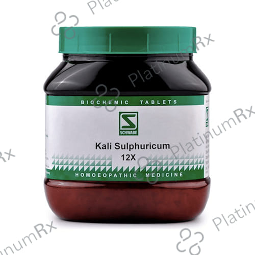 Dr Willmar Schwabe India Kali Sulphuricum Biochemic Tablet 12X 550 gm