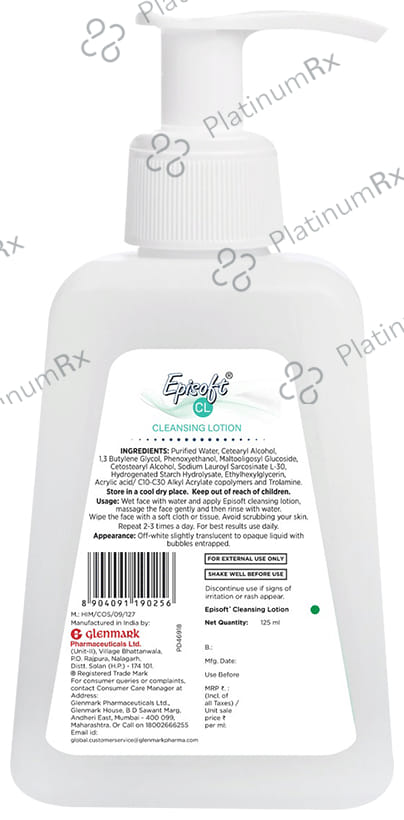 Episoft Cleansing Lotion 125ml