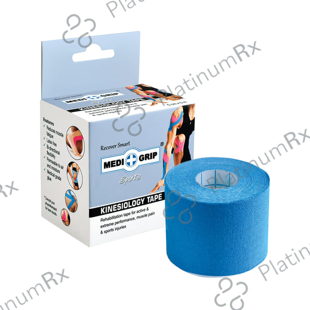 Medigrip Sports Kinesiology Tape 5cm x 5m Blue