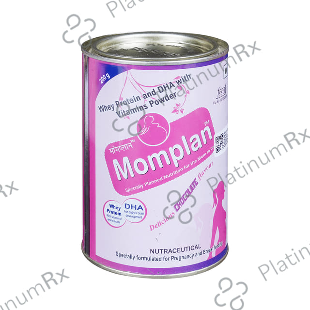 Momplan Whey Protein with DHA & Vitamins - Flavour Chocolate Powder