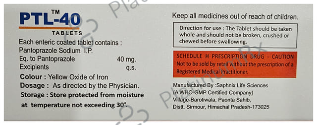 PTL 40mg Tablet