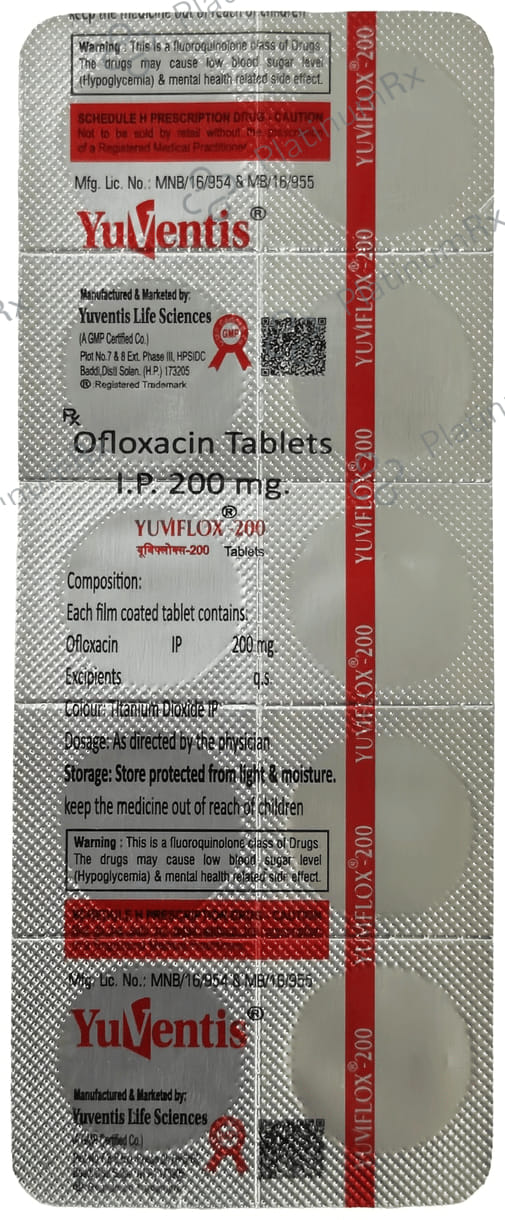 Yuviflox 200mg Tablet