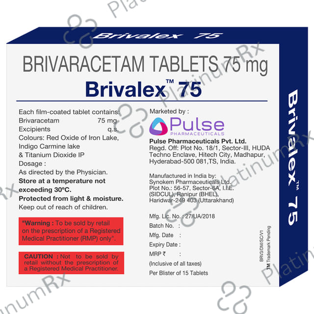 Brivalex 75mg Tablet 15s