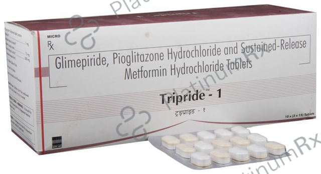 Tripride 1/500/15mg Tablet SR 15s
